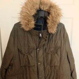 Woman’s Quilted Down Waist Length Down Coat